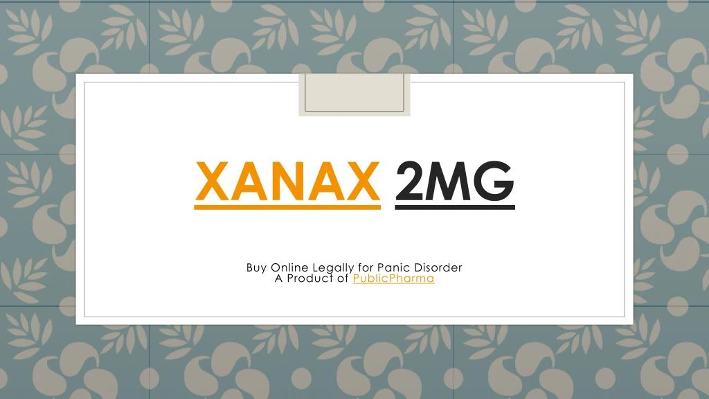 xanax 2mg