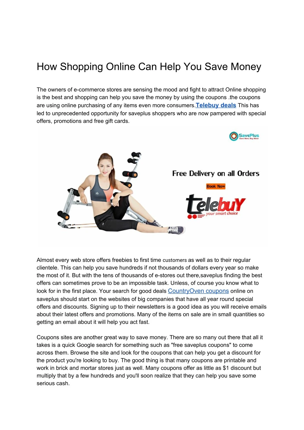 how shopping online can help you save money