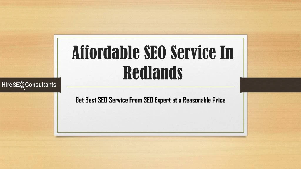affordable seo service in redlands