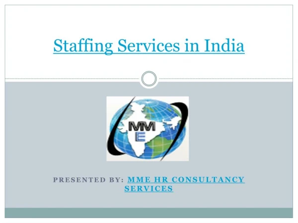 Staffing Services in India