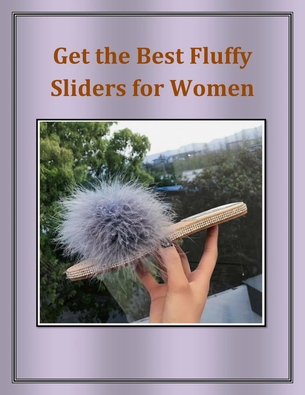 get the best fluffy sliders for women