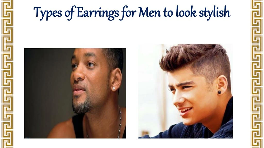 types of earrings for men to look stylish