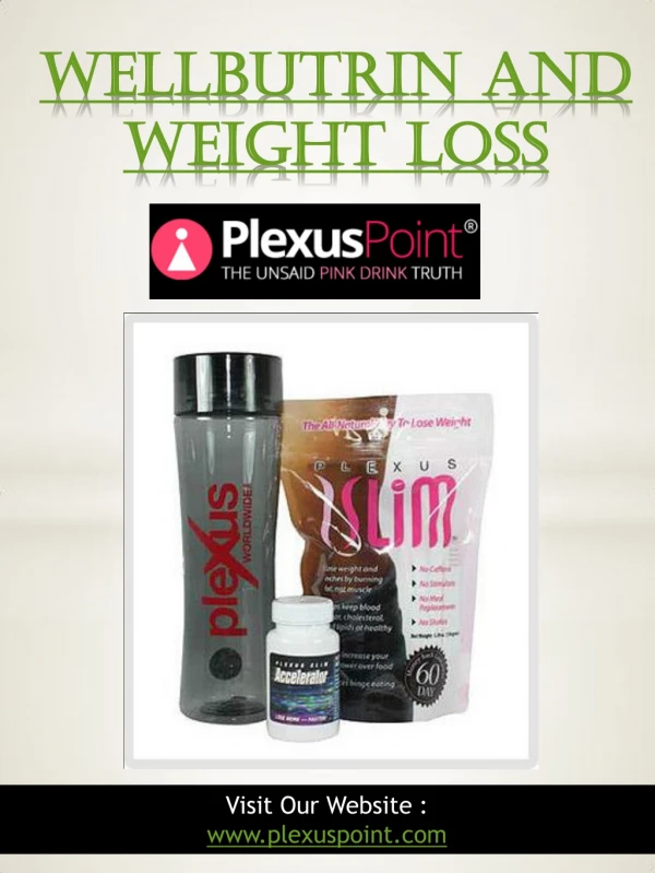 Wellbutrin And Weight Loss