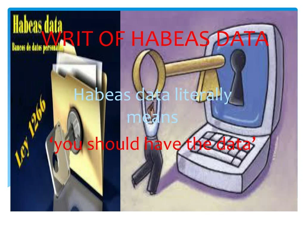 writ of habeas data