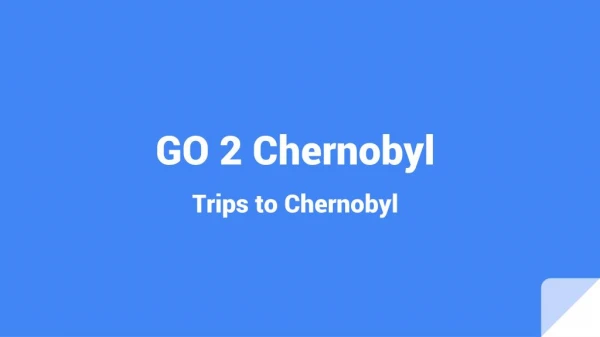 Go2Chernobyl