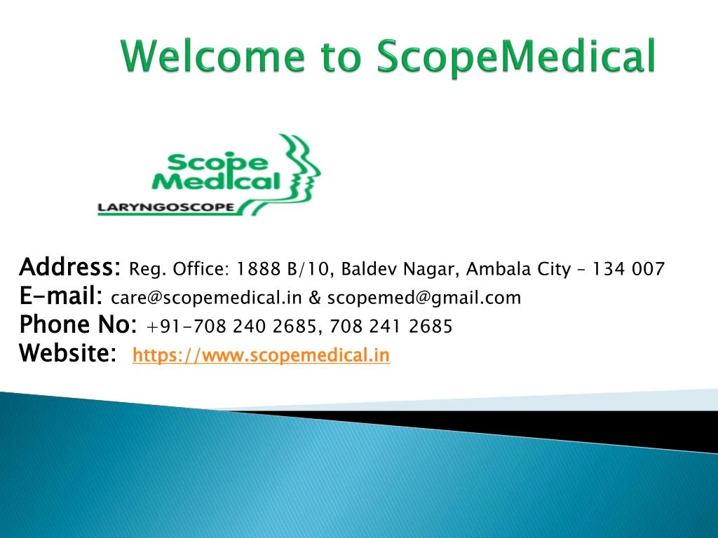 welcome to scopemedical