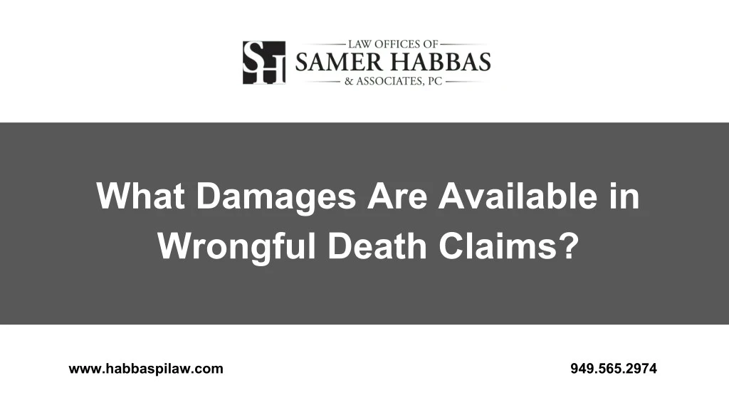 what damages are available in wrongful death