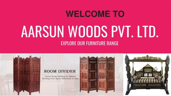 Wooden Temple, Room Dividers, Sofa Sets, Dining Sets at Aarsunwood