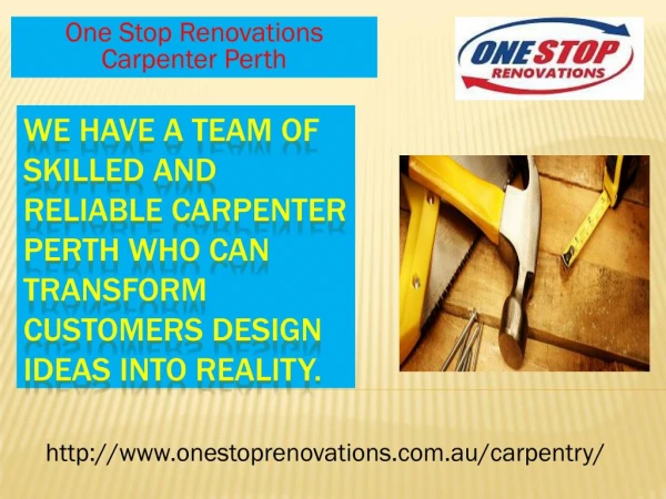 One Stop Renovations-Carpenter perth