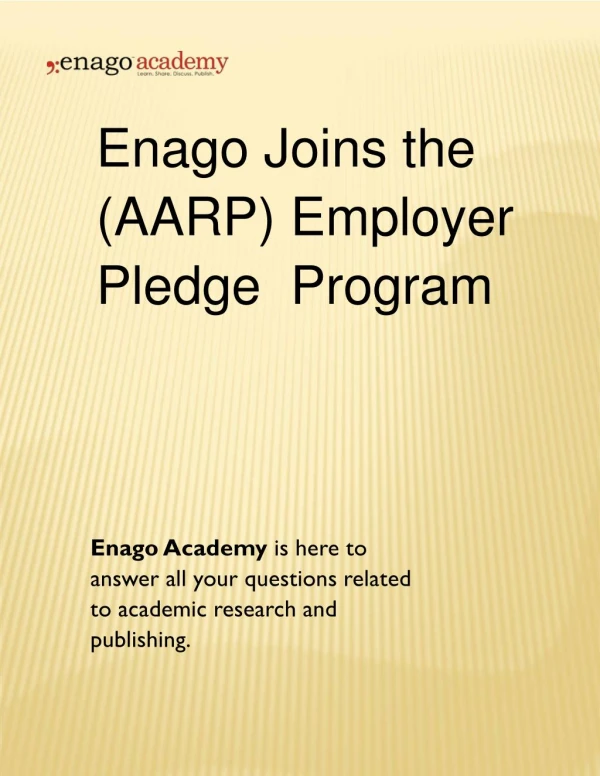 Enago Joins the (AARP) Employer Pledge Program - Enago Academy (1)