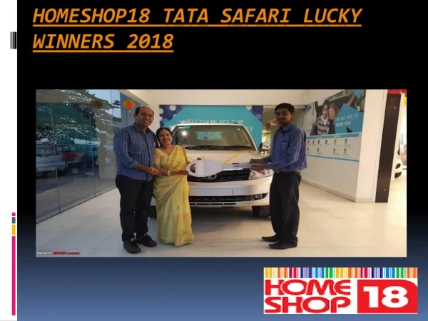 homeshop18 TaTa Safari Winners 2018