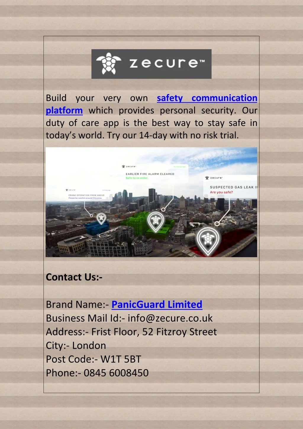 build your very own safety communication platform