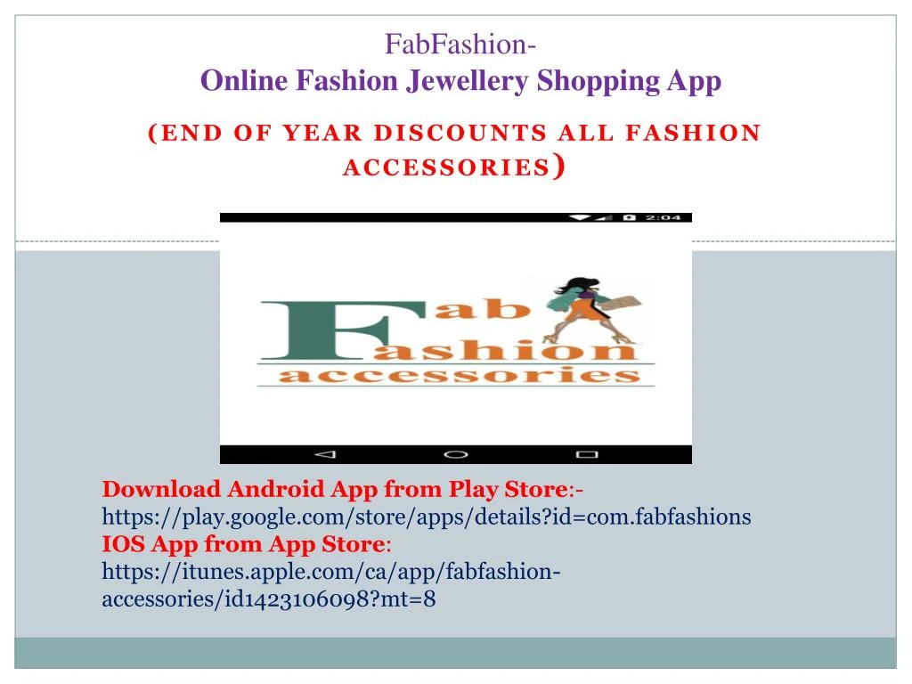 fabfashion online fashion jewellery shopping app