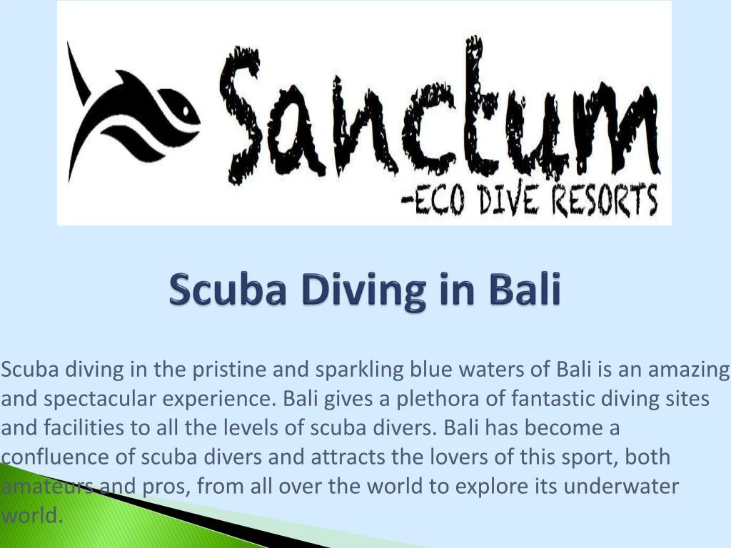 scuba diving in bali