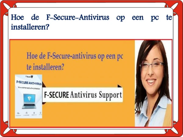 Hoe de F-Secure-antivirus op een pc te installeren?