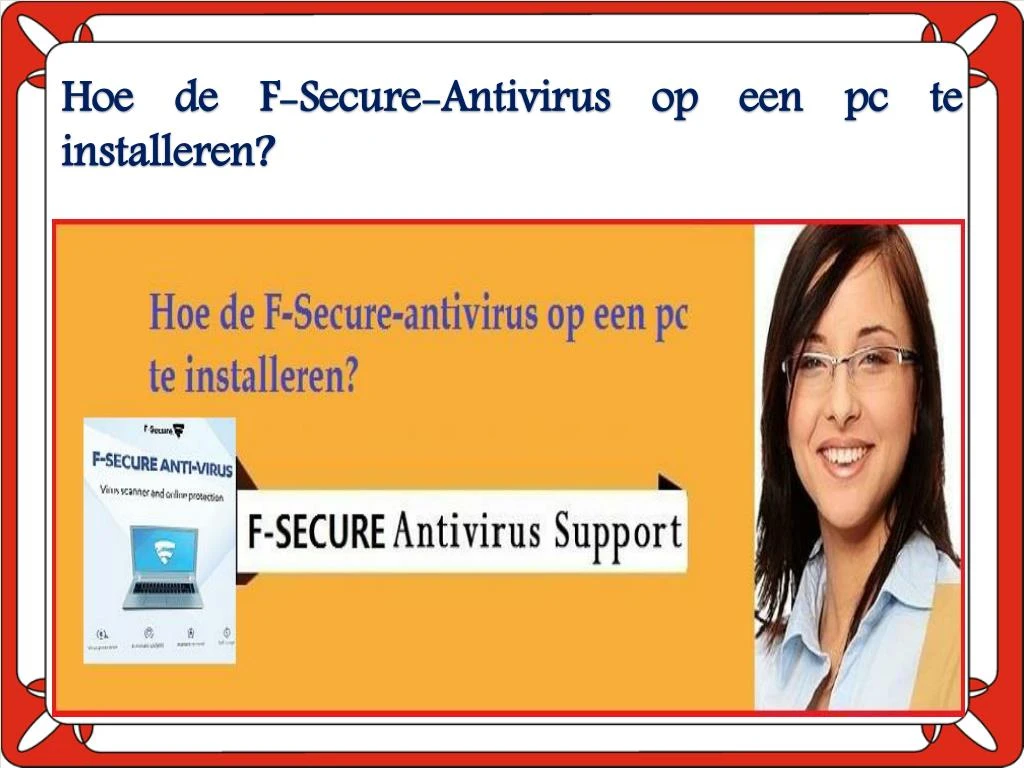 hoe de f secure antivirus op een pc te installeren