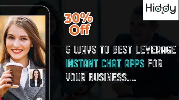Hiddy - Instant Chat Apps For Business With 30% OFF