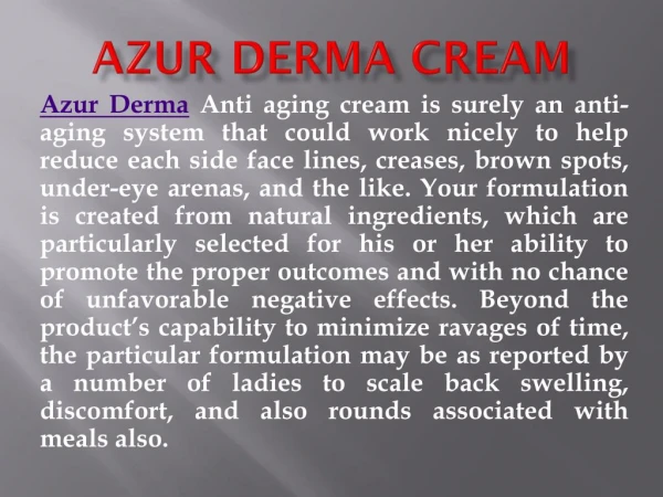 Buy Azur Derma