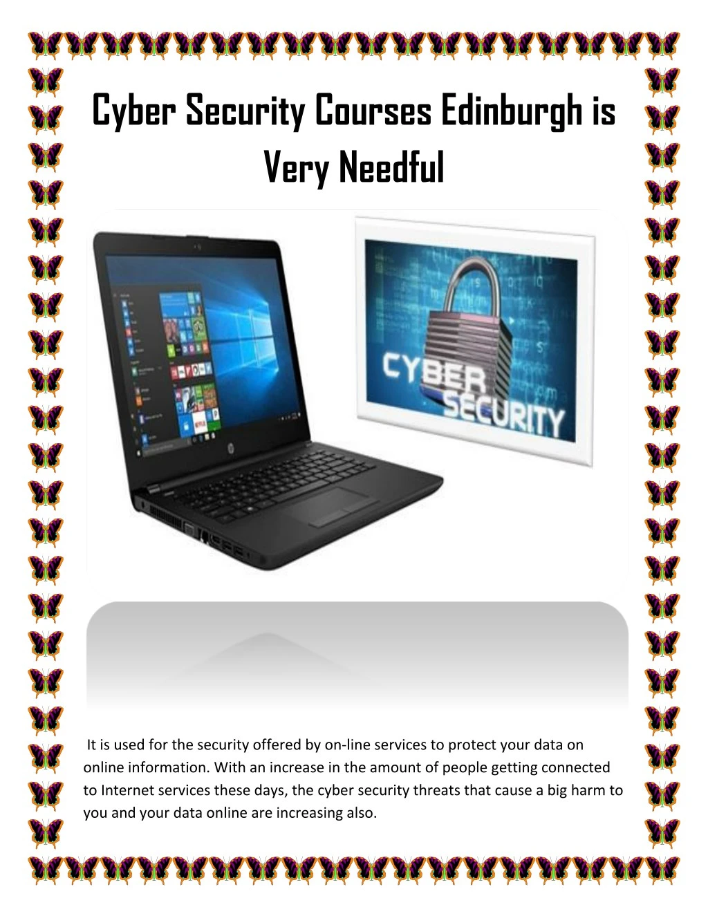 cyber security courses edinburgh is very needful