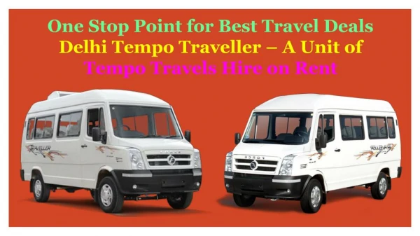 Book tempo traveller on rent in delhi