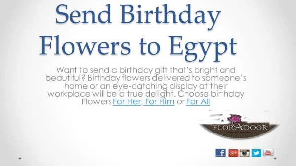 Cairo flower delivery | FloraDoor