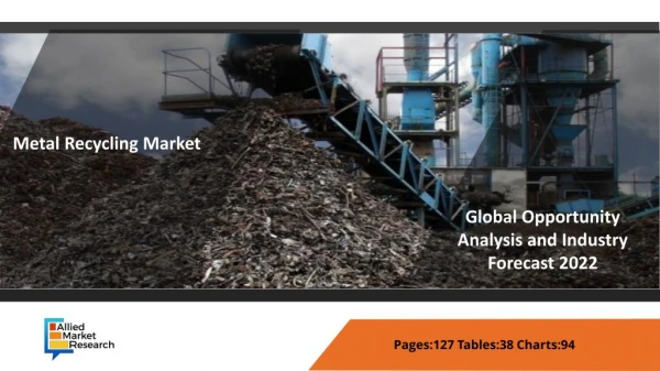 Metal Recycling Market Size, Share, Growth Factors, Trends, Segments and Key Players Analysis 2022