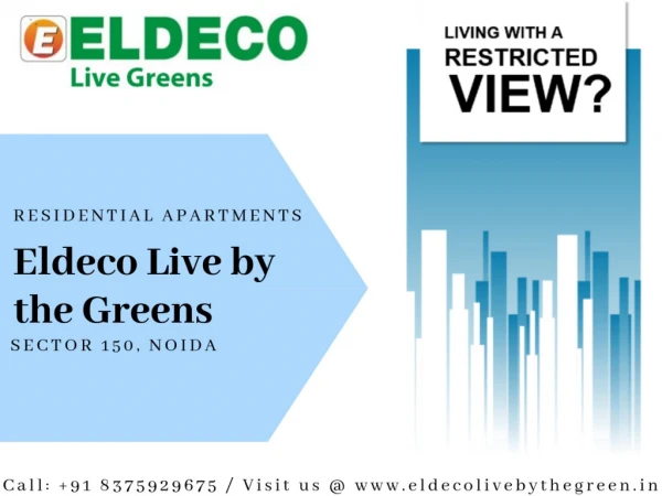 Eldeco Live Greens Sector 150 Noida | Eldeco 150 Noida