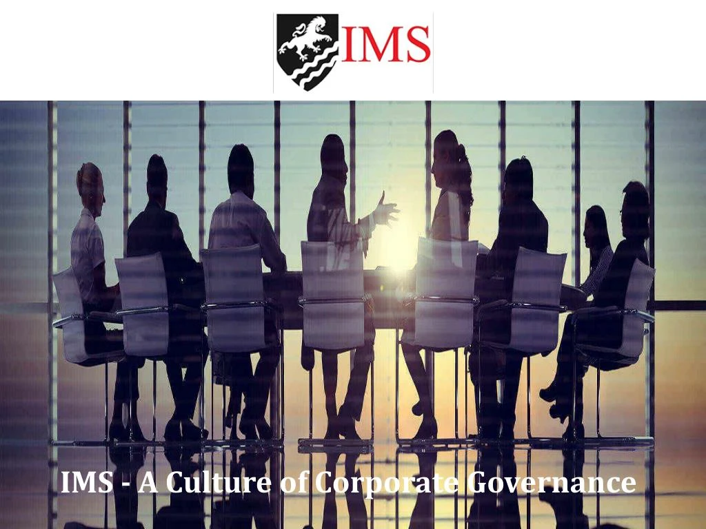 ims a culture of corporate governance