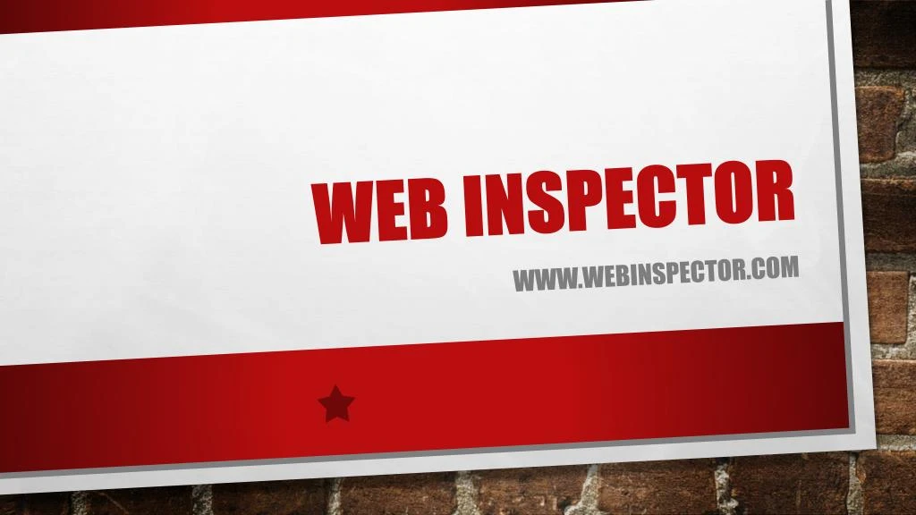 web inspector