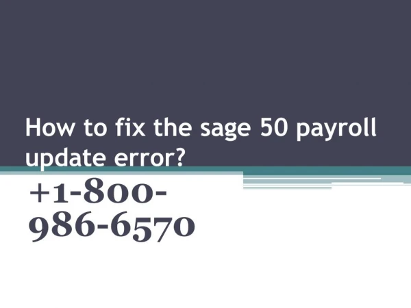 Sage 50 Payroll Sage Error Code : CTSPN