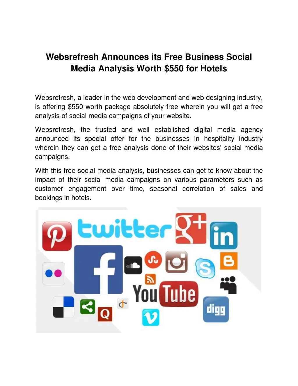 websrefresh announces its free business social