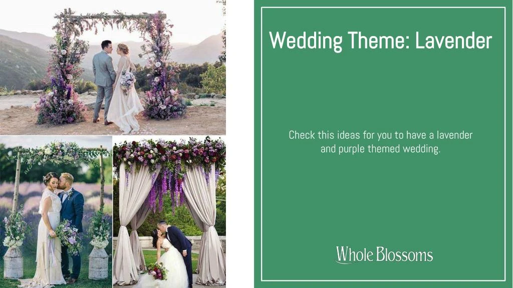 wedding theme lavender