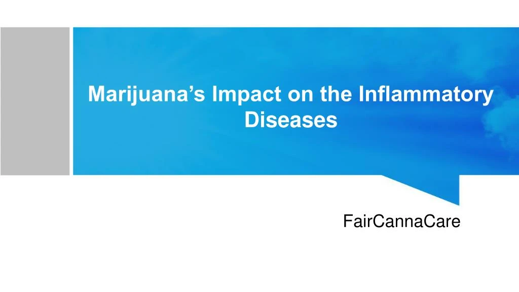 marijuana s impact on the inflammatory diseases