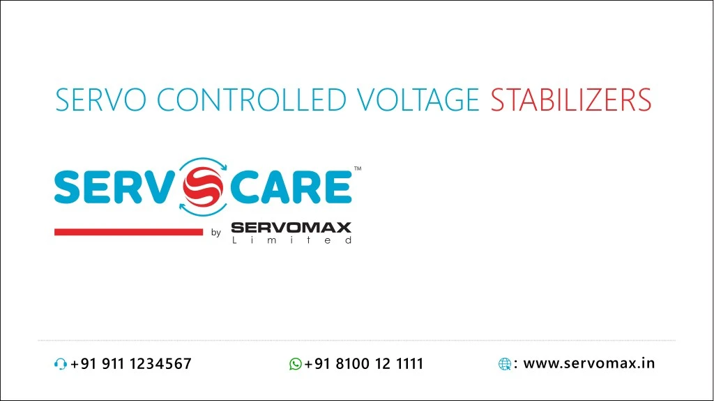 servo controlled voltage stabilizers