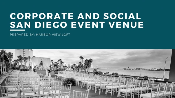 Corporate and Social San Diego Event Venue