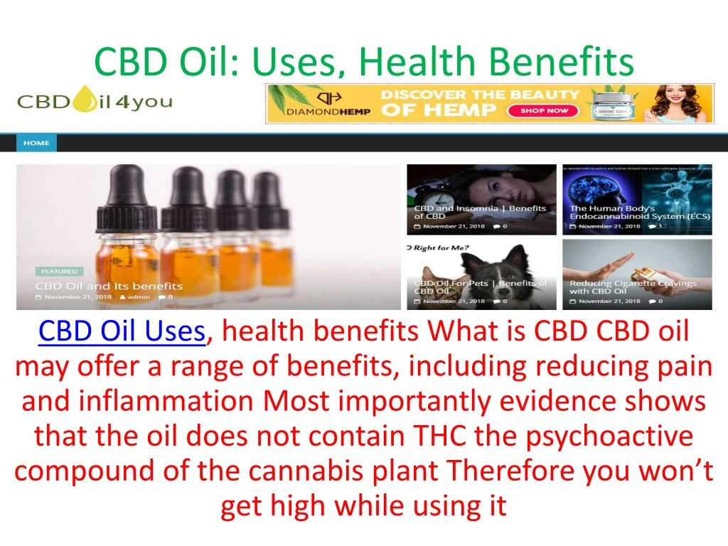 cbd oil uses health benefits