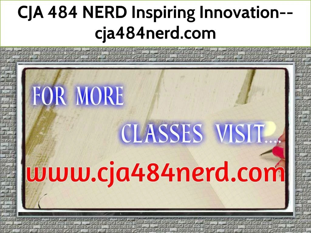 cja 484 nerd inspiring innovation cja484nerd com