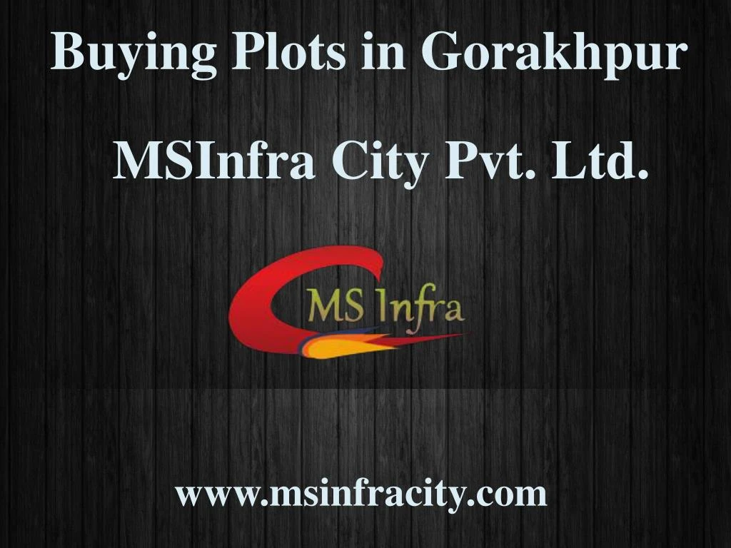 buying plots in gorakhpur