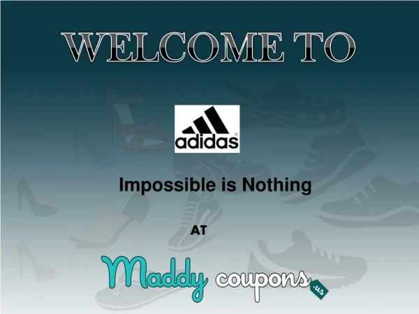 Sports clothing and footwear on discount with Adidas Promo Codes