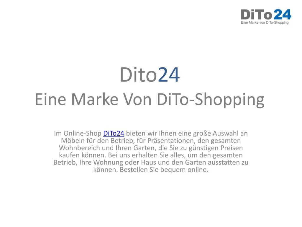 dito 24 eine marke von dito shopping