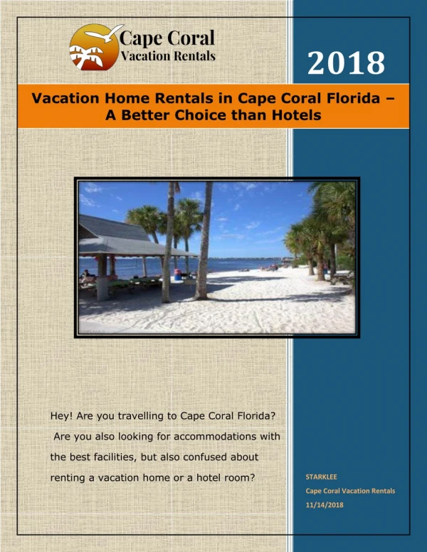 vacation homes in Florida for rent