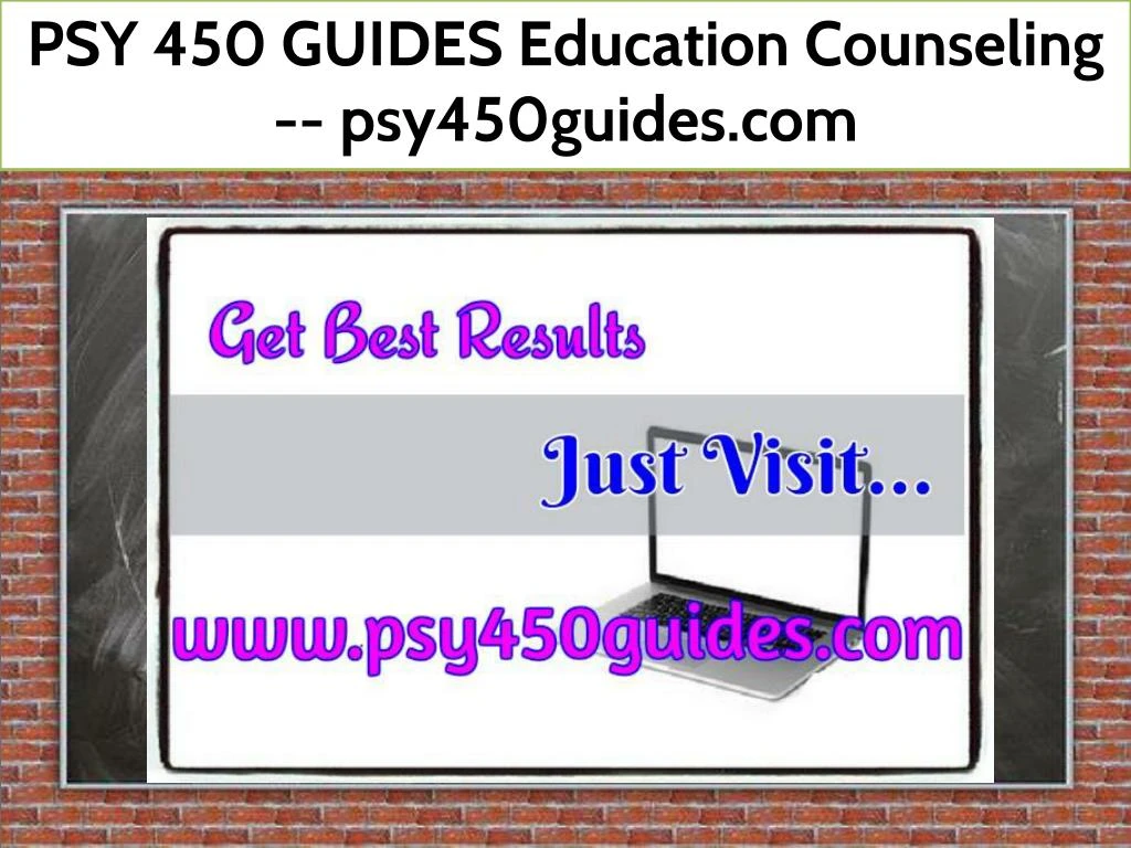 psy 450 guides education counseling psy450guides