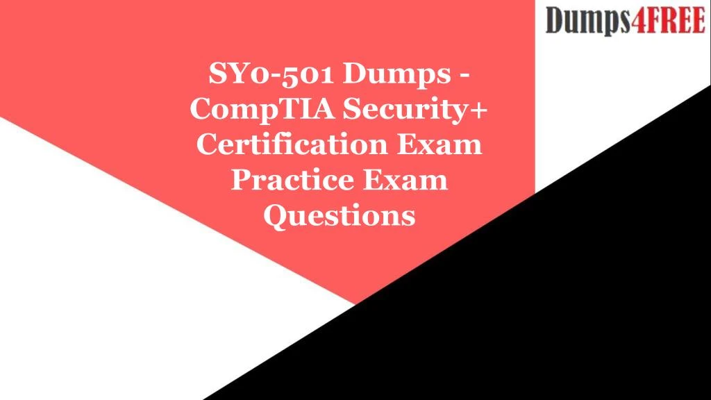 sy0 501 dumps comptia security certification exam