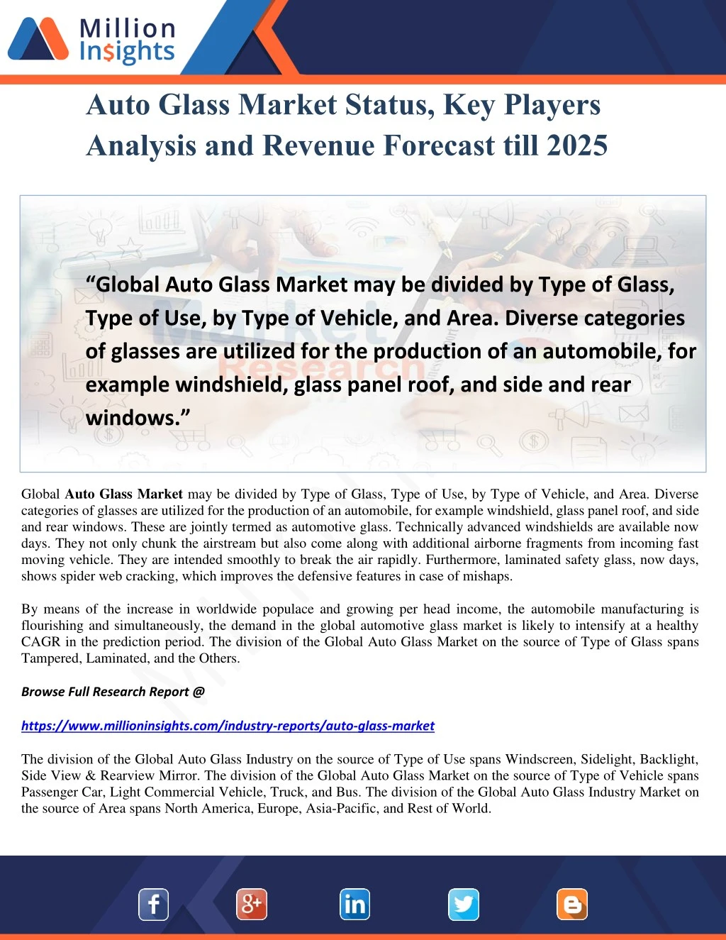 auto glass market status key players analysis