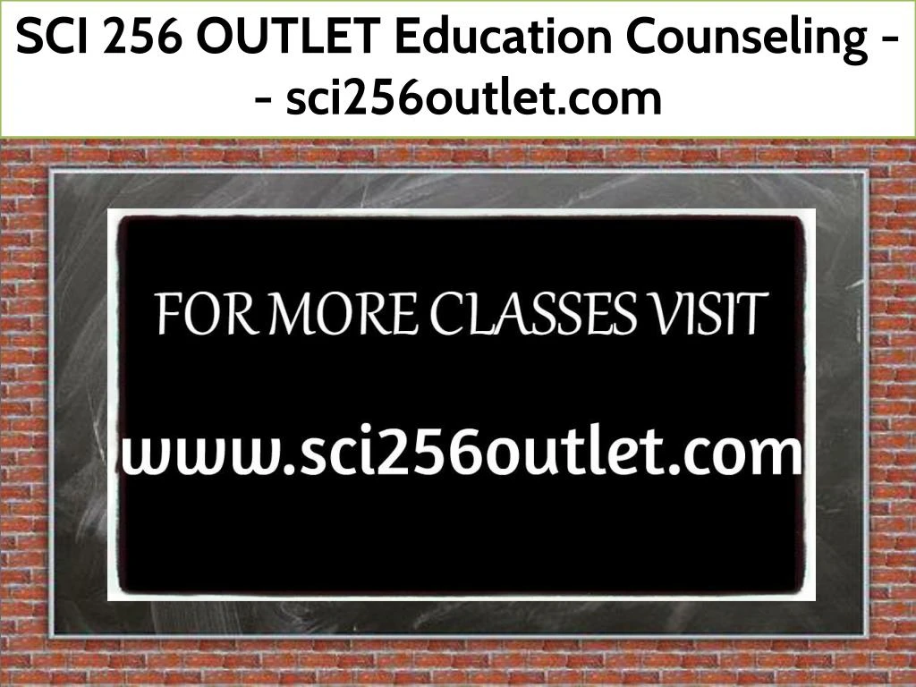 sci 256 outlet education counseling sci256outlet