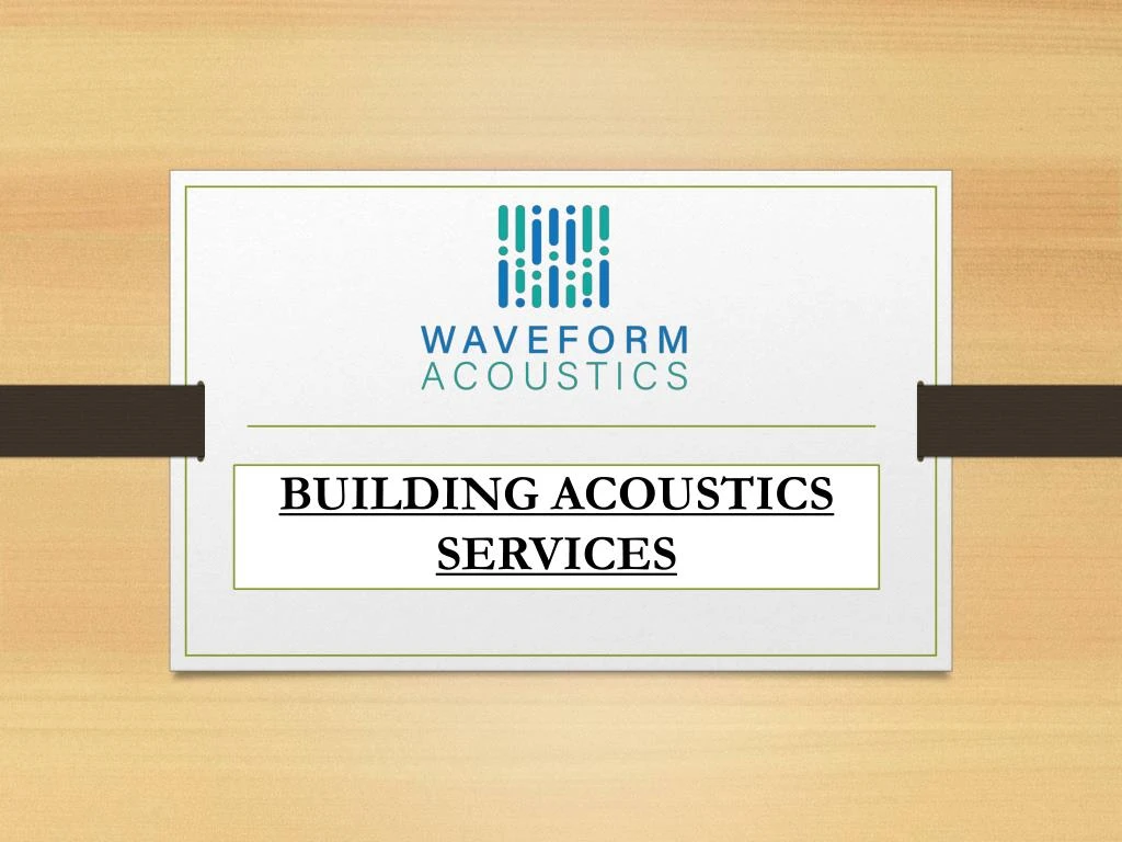 building acoustics services