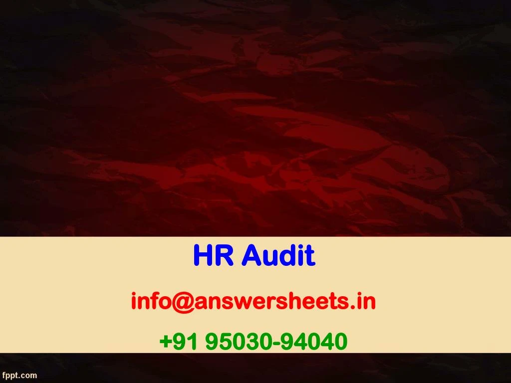 hr audit info@answersheets in 91 95030 94040