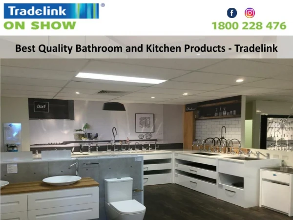 Best Quality Bathroom and Kitchen Products – Tradelink