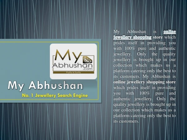 Special Jewellery offers on Christmas time from MyAbhushan.com