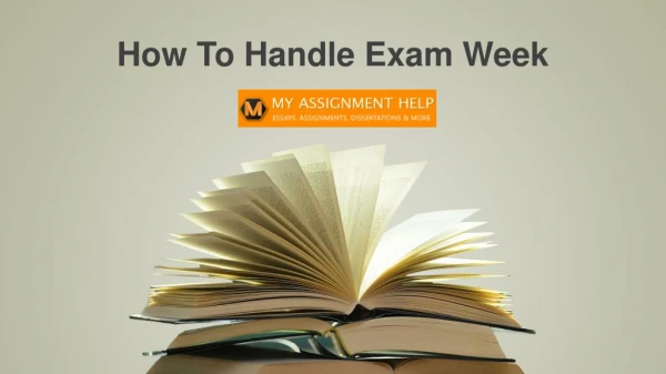 Useful Tips to Manage Exam Week Stress